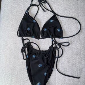 Hamsa Club Black Evil Eye Bikini